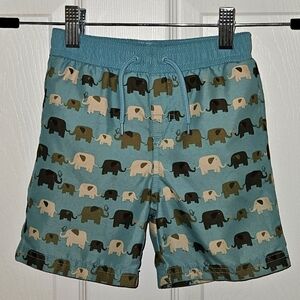 Gymboree swim shorts w/ elephants, never worn, 6-12 months